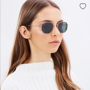 Rayban hexagonal flat sunnies 3548